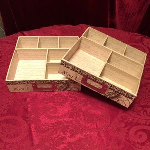 NWOT 2-piece office supply/jewelry organizer.